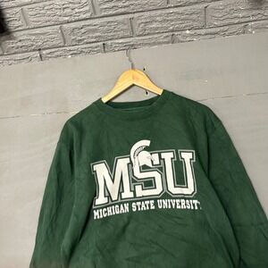 Jansport Michigan State University MSU Spartans Crewneck Sweatshirt Green Mens M
